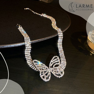 Choker nữ, vòng cổ đính đá dự tiệc sang trọng, choker cổ cá tính larme accessories - DC0109