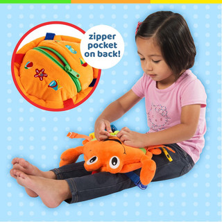 Đồ Chơi Khám Phá Kỹ Năng - Vận Động Tinh Montessori Cho Bé - Buckle Toys Barney Crab