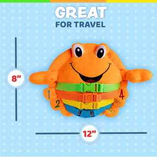 Đồ Chơi Khám Phá Kỹ Năng - Vận Động Tinh Montessori Cho Bé - Buckle Toys Barney Crab