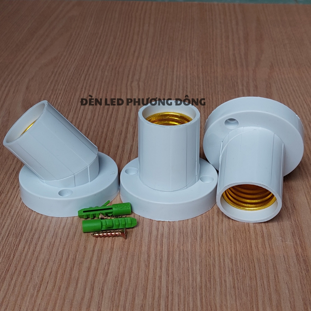 Combo 5 đui đèn xoay thẳng, xéo đa năng E27