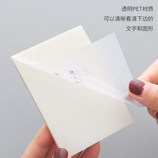 Set 50 Tờ Giấy Ghi Chú Trong Suốt Chống Nước Tự Dính Phong Cách Hàn Quốc VPK45