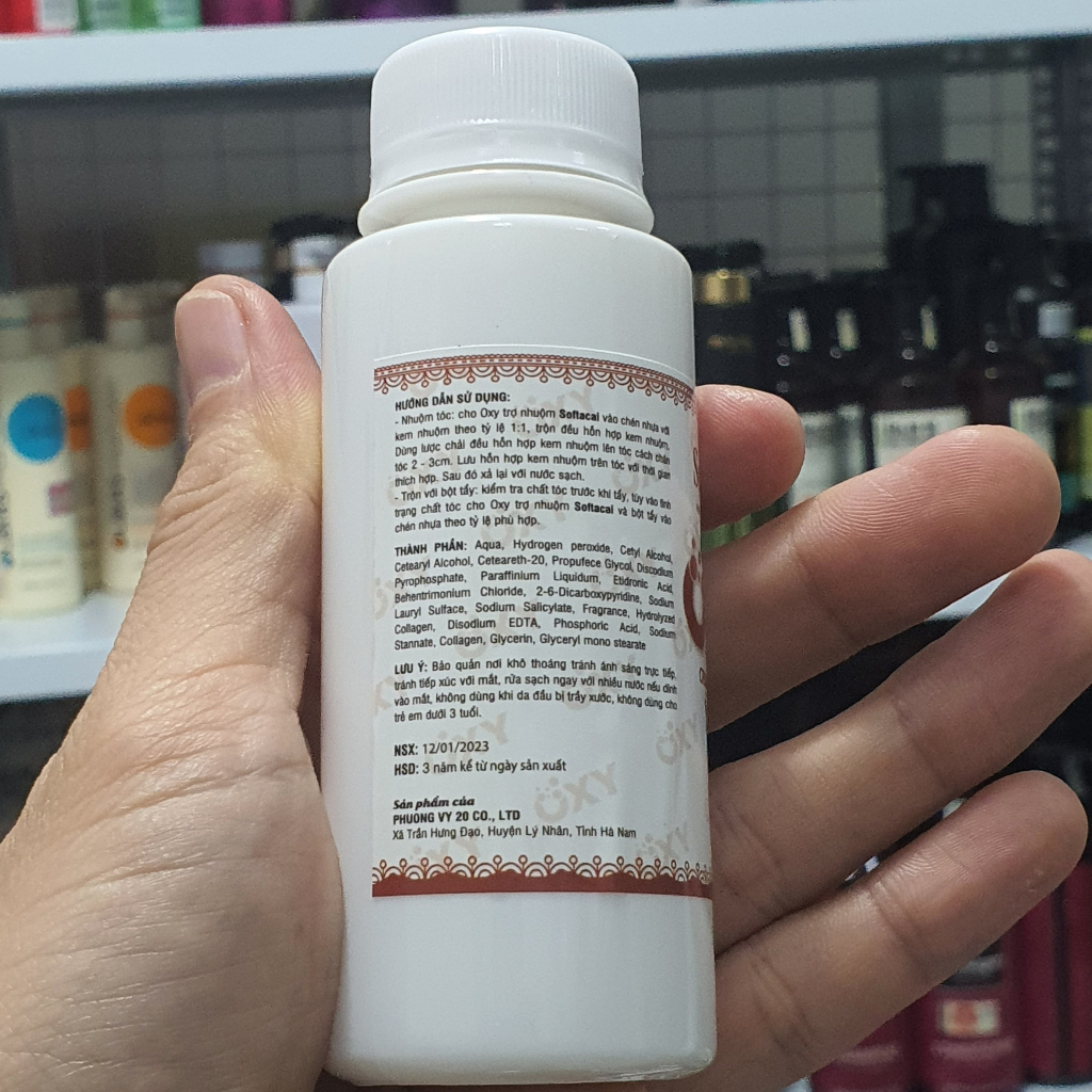 Oxy trợ dưỡng nhuộm tóc size:100ml nhuộm tóc tại nhà chuẩn salon