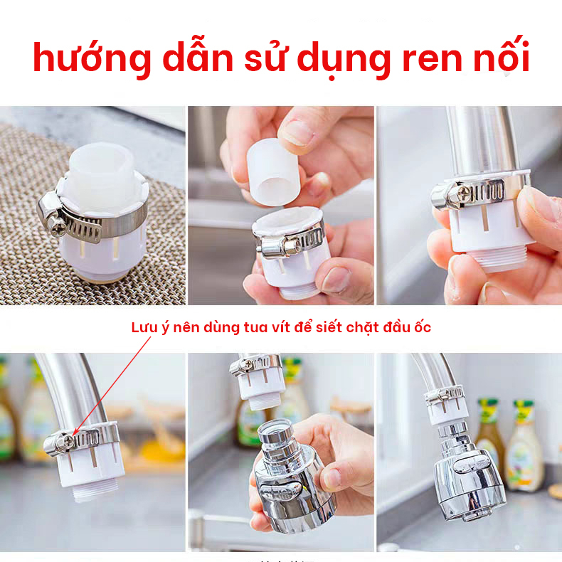 Đầu nối ren đồng kèm cao su non Hobby home decor DNCS