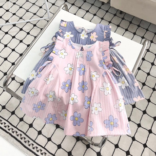 Váy bé gái sát nách phong cách Hàn Quốc 1-7 tuổi (8-26kg) N028