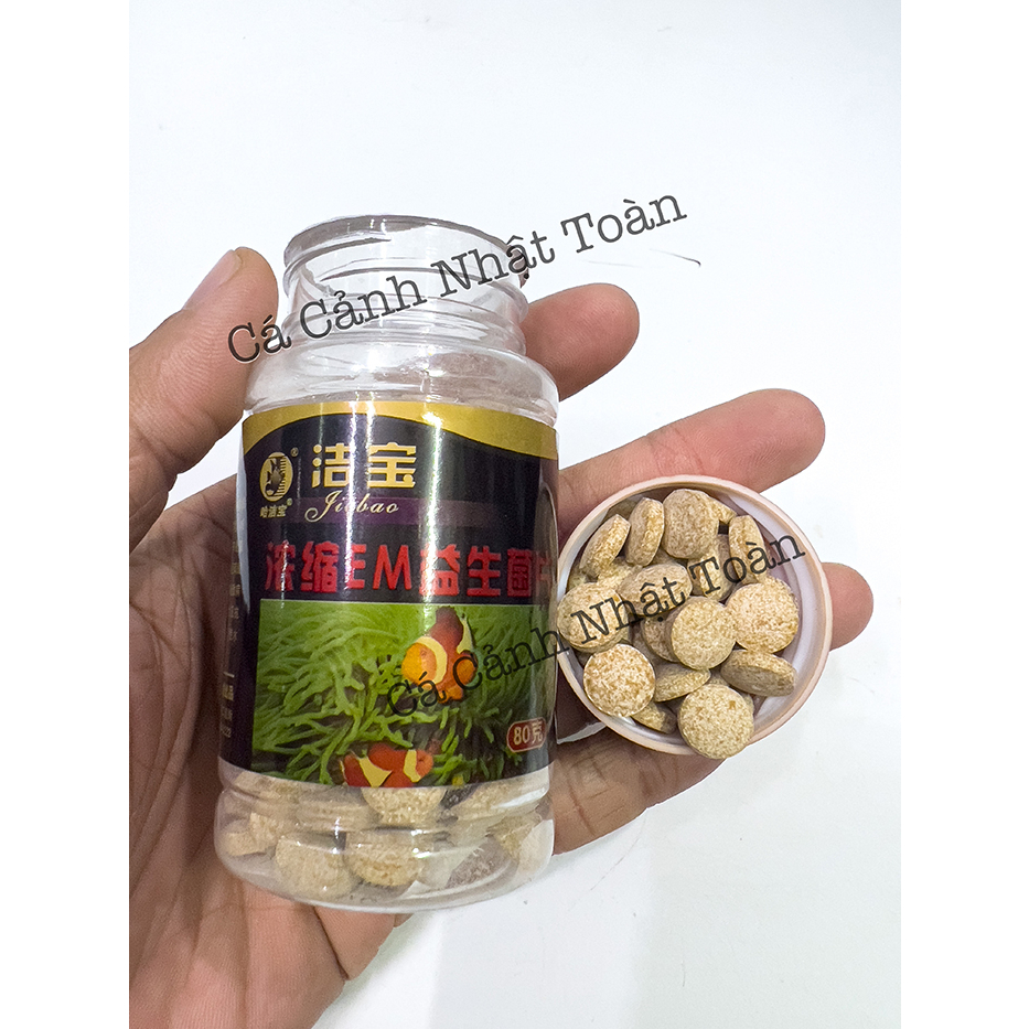 [8 VIÊN] VI SINH DẠNG VIÊN EM LÀM TRONG NƯỚC BỂ CÁ CẢNH JIEBAO