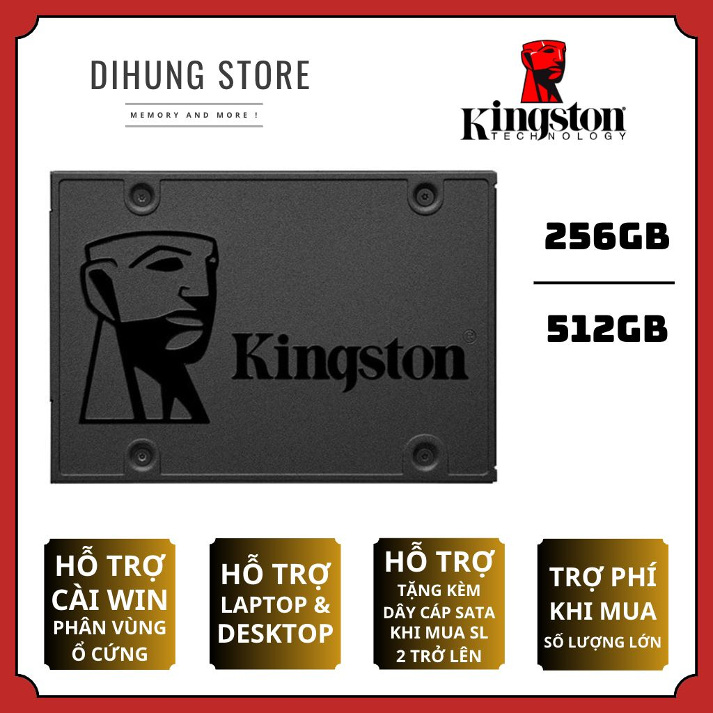 Ổ cứng SSD 256GB / 512GB Kingston A400 Sata III 6Gb/s TLC | Shopee Việt Nam