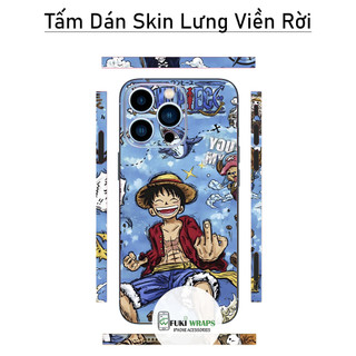 Tấm dán Skin Mặt Sau One Piece MS03 FULL VIỀN 14 pro max , 13 pro max , 12 pro max , 11 pro max , xs max - FukiShop