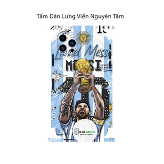 Tấm dán Skin Mặt Sau Messi FULL VIỀN 14 pro max , 13 pro max , 12 pro max , 11 pro max , xs max - FukiShop