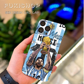 Tấm dán Skin Mặt Sau Messi FULL VIỀN 14 pro max , 13 pro max , 12 pro max , 11 pro max , xs max - FukiShop
