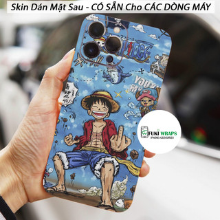 Tấm dán Skin Mặt Sau One Piece MS03 FULL VIỀN 14 pro max , 13 pro max , 12 pro max , 11 pro max , xs max - FukiShop