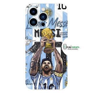 Tấm dán Skin Mặt Sau Messi FULL VIỀN 14 pro max , 13 pro max , 12 pro max , 11 pro max , xs max - FukiShop