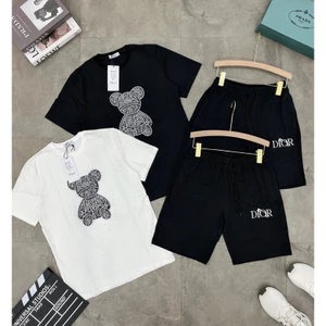 Bộ Phông Nam Cổ tròn Chào Hè , Thêu Gấudior