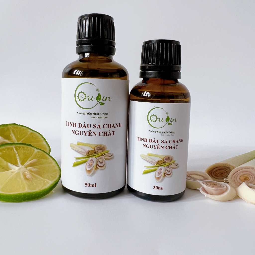 Tinh dầu sả chanh tự nhiên nguyên chất Origin đuổi muỗi, kháng khuẩn, xông phòng - 50ml