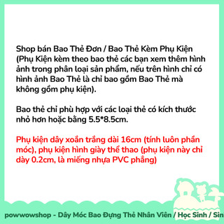 [Sẵn VN - Hỏa Tốc] Dây Móc Bao Đựng Thẻ Nhân Viên / Học Sinh / Sinh Viên Nhựa PC Phong Cách Người Hình Que Vui Nhộn