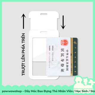 [Sẵn VN - Hỏa Tốc] Dây Móc Bao Đựng Thẻ Nhân Viên / Học Sinh / Sinh Viên Nhựa PC Phong Cách Người Hình Que Vui Nhộn