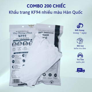 Thùng 200- 300 chiếc chiếc khẩu trang  4D KF94 4 lớp kháng khuẩn, lọc bụi chống nâng và tia UV -  DR.eco Mask