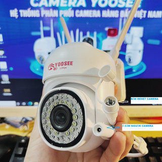 Camera IP Yoosee Ngoài Trời PTZ mini 36LED 5.0Mpx 1080P - chống nước xem đêm có màu - xoay 360 độ