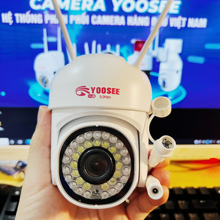 Camera IP Yoosee Ngoài Trời PTZ mini 36LED 5.0Mpx 1080P - chống nước xem đêm có màu - xoay 360 độ