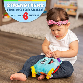 Đồ Chơi Khám Phá Kỹ Năng - Vận Động Tinh Montessori Cho Bé - Buckle Toys Bubbles Square