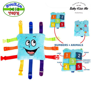 Đồ Chơi Khám Phá Kỹ Năng - Vận Động Tinh Montessori Cho Bé - Buckle Toys Bubbles Square