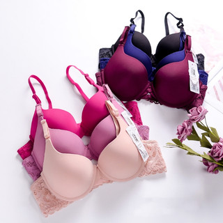 Áo ngực nữ có gọng nâng ngực 2 dây mút vừa dày 1,5cm phối ren gợi cảm thoải mái King Shop A-016