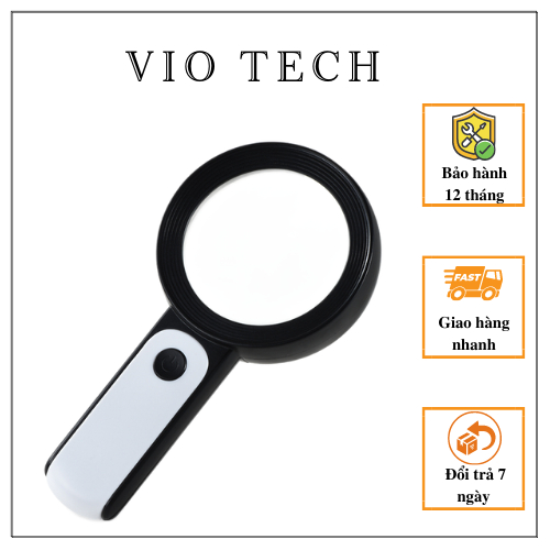 Kính lúp cầm tay 30X siêu nét tích hợp đèn siêu sáng bảo vệ mắt MK2290 ...