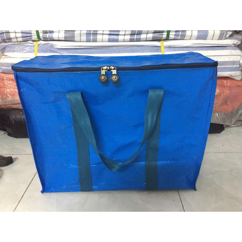 TÚI SIÊU DÀY - HÀNG CỰC ĐẸP: Túi bạt đựng đồ màu Xanh Dương