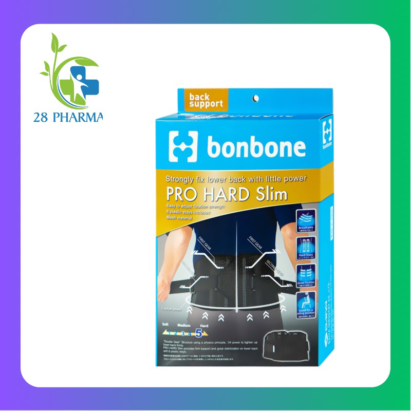 Đai hỗ trợ cột sống Bonbone Pro Hard Slim | Shopee Việt Nam