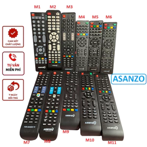 Remote Điều khiển tivi Asanzo chính hãng các dòng tv thường, smart internet, màn cong( cần đúng mẫu để sử dụng )