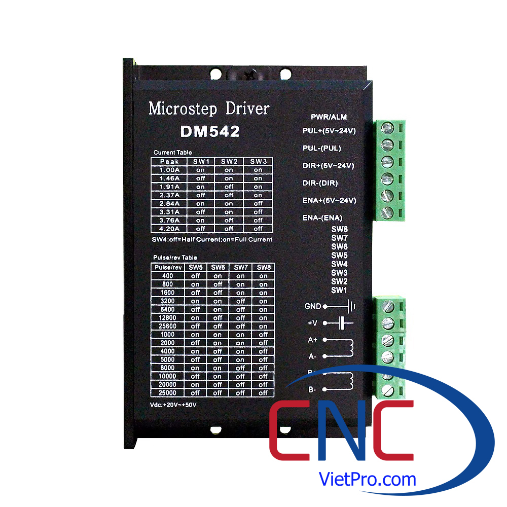 Driver điều khiển động cơ bước dm542 microstep CNCVietPro | Shopee Việt Nam