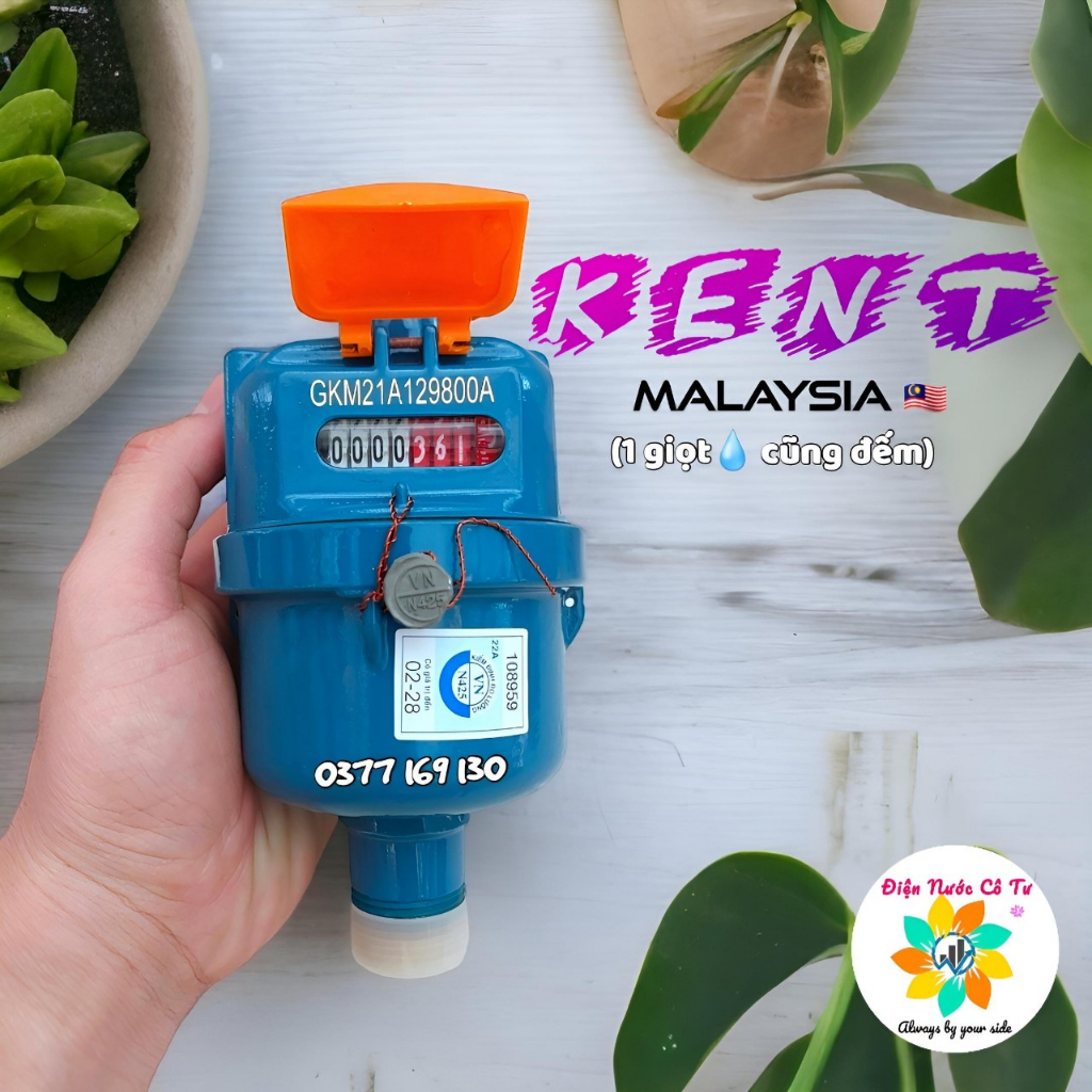 Đồng hồ nước cao cấp KENT MALAYSIA Khả năng đếm cực nhỏ lên tới 1/10