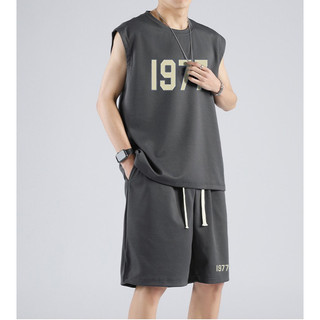 Bộ Bóng Rổ Ba Lỗ 1977 Phong Cách Tank Top Mùa Hè, Cotton Khô Mềm Mịn Thoáng Khí Thấm Hút Mồ Hôi Tốt