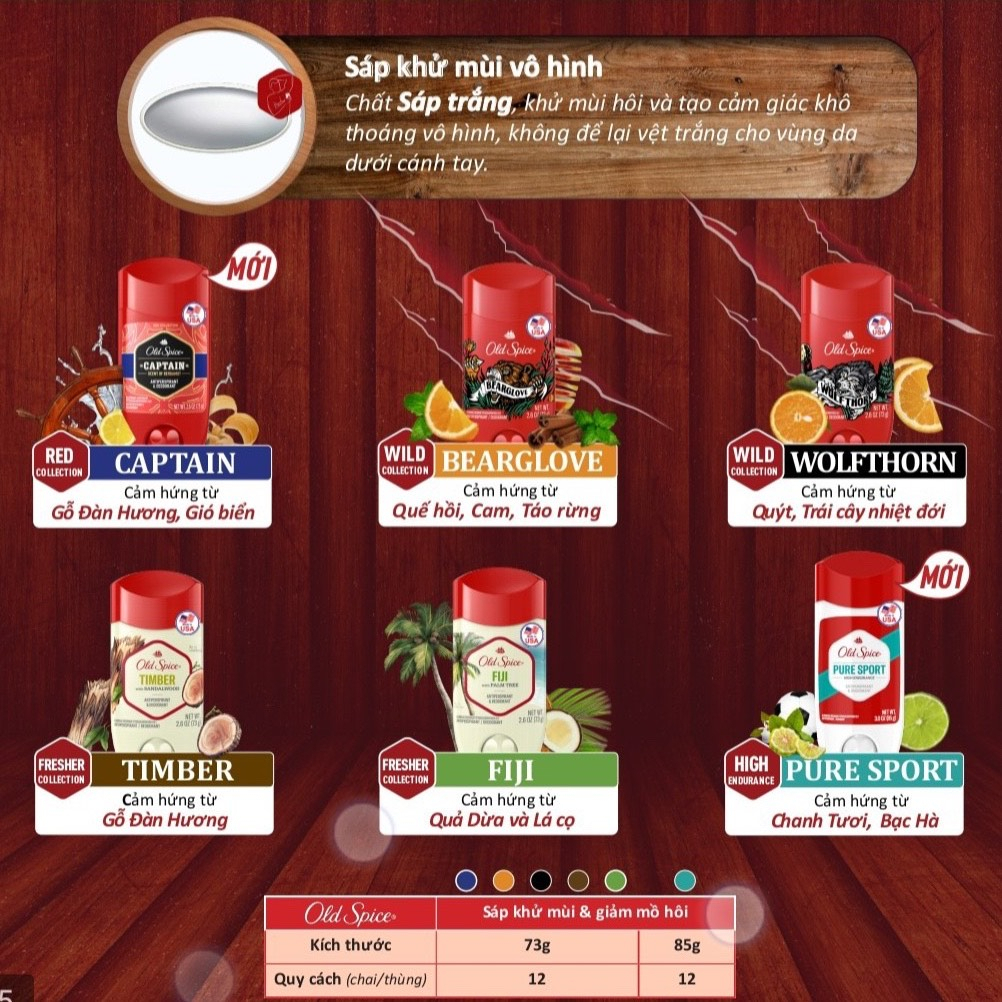 Lăn khử mùi cao cấp Old Spice – hàng nhập khẩu Mỹ