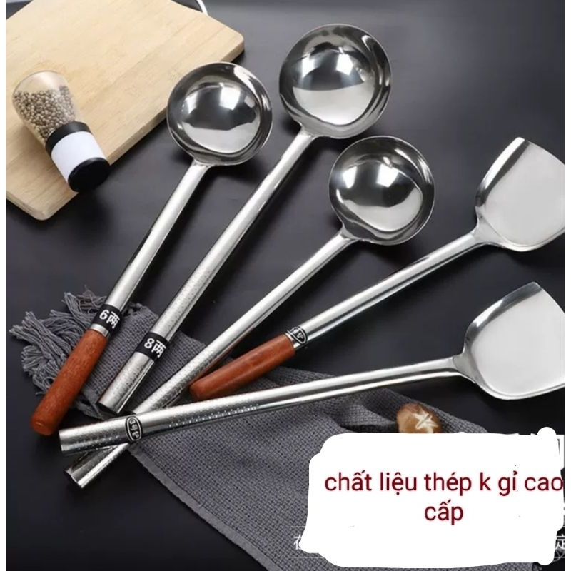 Muôi inox,vá inox dùng cho các quán ăn ,nhà hàng khách sạn | Shopee ...