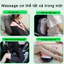 Đệm Tựa Massage Con Lăn + Hồng Ngoại, 4 Động Cơ Thư Giãn Dùng ÔTô Văn Phòng Giảm Mỏi Khi Ngồi Lâu