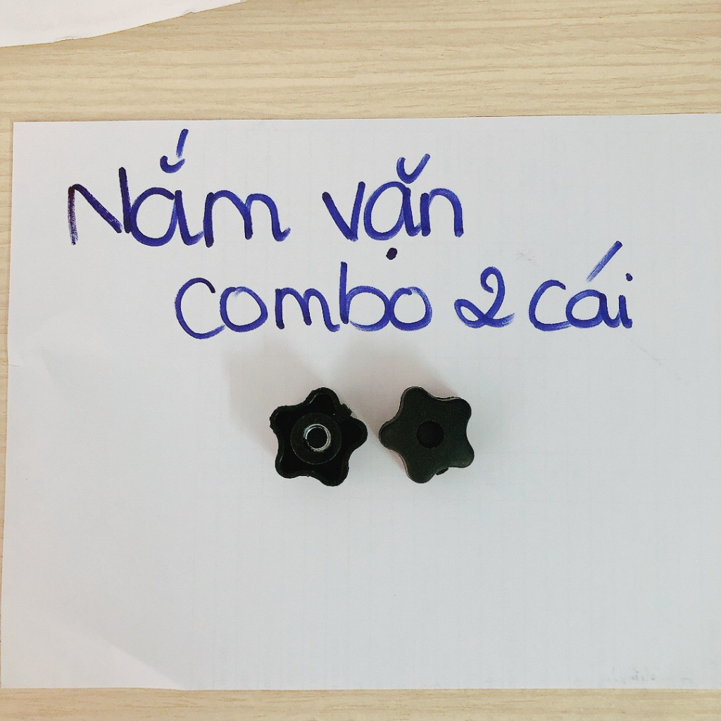 [ 2 HOA MAI ] Núm vặn tay bông mai nhựa ren bằng thép