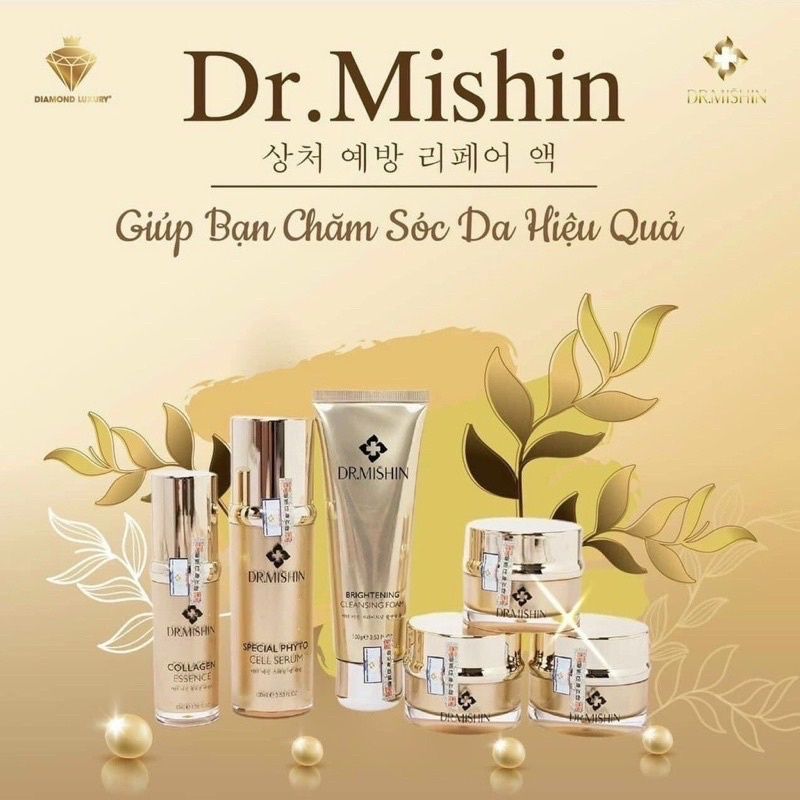 (CHÍNH HÃNG, CÓ BÁN LẺ) Bộ Mỹ Phẩm Cao Cấp Dr Mishin Hàn Quốc 6 Sản Phẩm Ức Chế Nám, Tàn Nhang, Trắng Sáng
