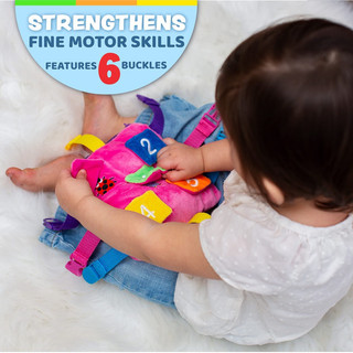 Đồ Chơi Khám Phá Kỹ Năng - Vận Động Tinh Montessori Cho Bé - Buckle Toys Bella Square