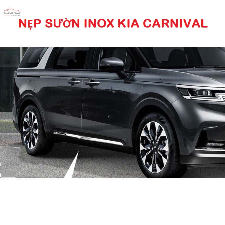KIA CARNIVAL- Nẹp Sườn Inox Cao Cấp Xe Carnival 2022-2023 Full bộ 4 Chi ...