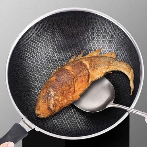 Chảo Chống Dính- Lòng Sâu- Chảo Chống Dính Vân Tổ Ong Cao Cấp 32cm
