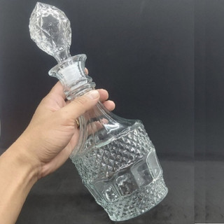 Bình  thủy tinh dáng trụ tròn trong suốt dung tích 800 ml