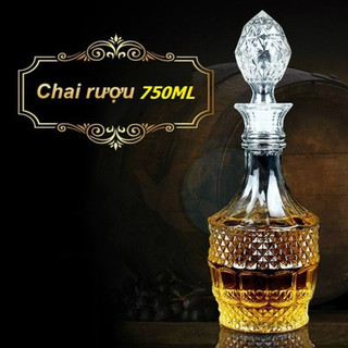 Bình  thủy tinh dáng trụ tròn trong suốt dung tích 800 ml