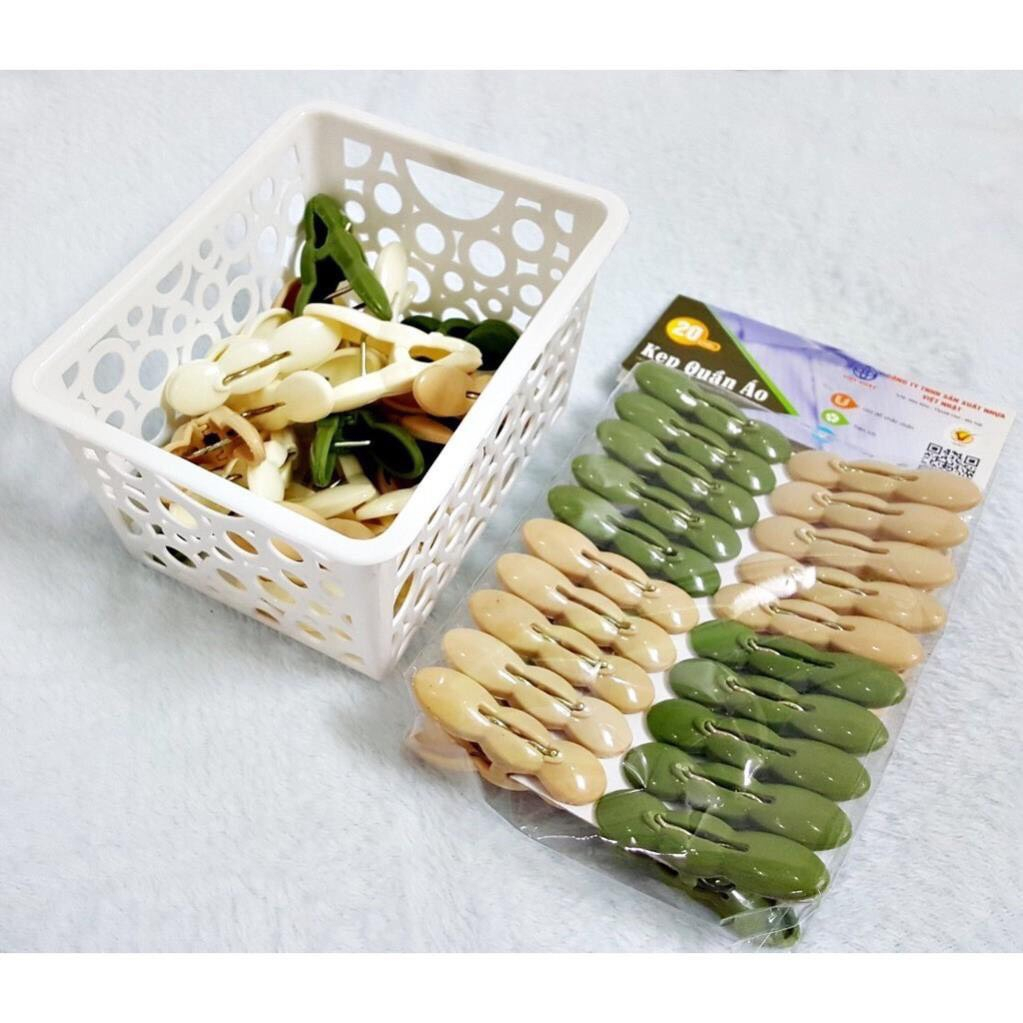 20 chiếc Kẹp quần áo củ lạc Việt Nhật - Kẹp quần áo