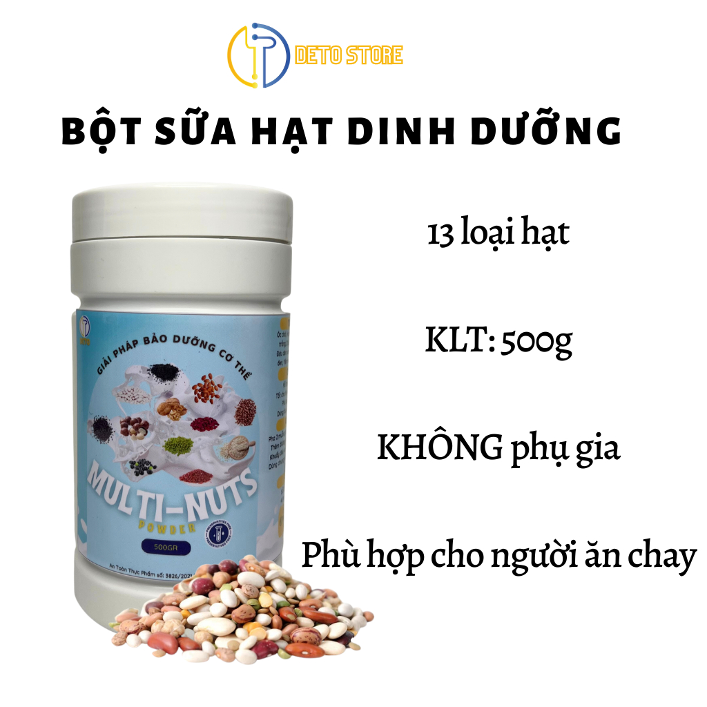 Sữa hạt 13 loại,bột dinh dưỡng thuần chay,  giảm cân, phù hợp ăn chay (1kg) cân bằng dinh dưỡng