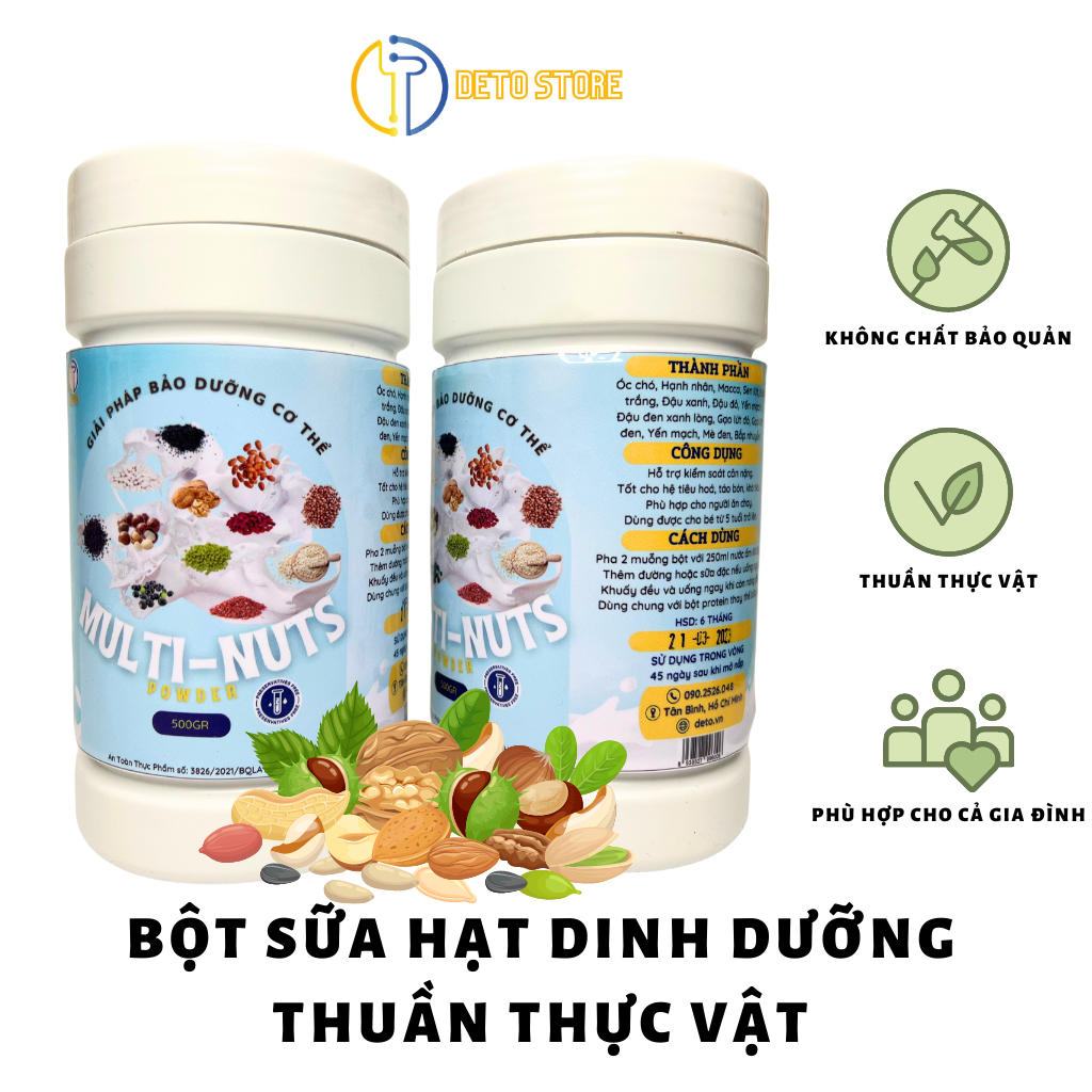 Sữa hạt 13 loại,bột dinh dưỡng thuần chay,  giảm cân, phù hợp ăn chay (1kg) cân bằng dinh dưỡng