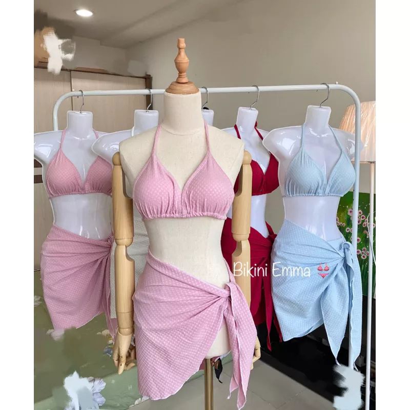 Bikini Đồ Bơi Set 3 Mảnh 2023 – Bộ Đồ Bơi Xinh Xắn