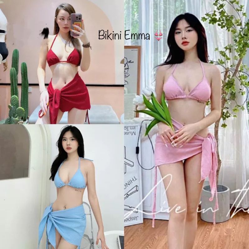 Bikini Đồ Bơi Set 3 Mảnh 2023 – Bộ Đồ Bơi Xinh Xắn