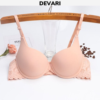 Áo ngực nữ có gọng nâng ngực phối ren gợi cảm sexy, Áo lót nữ đệm mút ôm ngực DEVARI A016