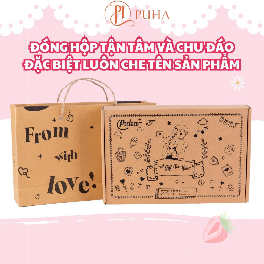 Ảnh Túi chườm bụng kinh Puha 1000ml sưởi ấm chờm nóng giảm đau phiên bản quà tặng bạn gái, người yêu nữ 4
