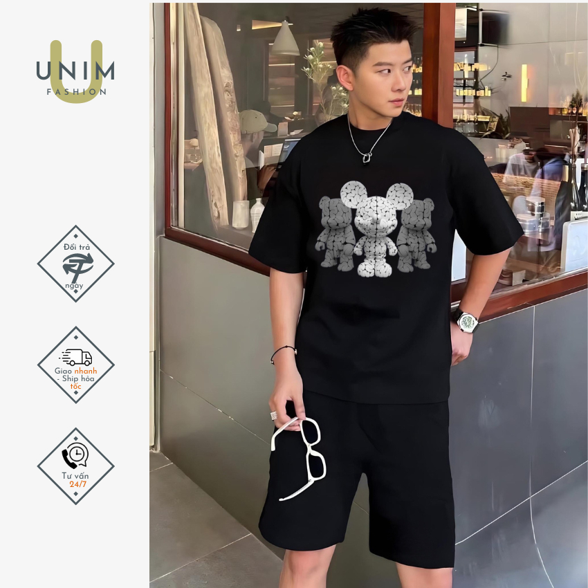 [VẢI 250 GSM] Áo Thun Bulldog Unisex Tay Lỡ Local Brand Unim 100% Cotton Cao Cấp AP51